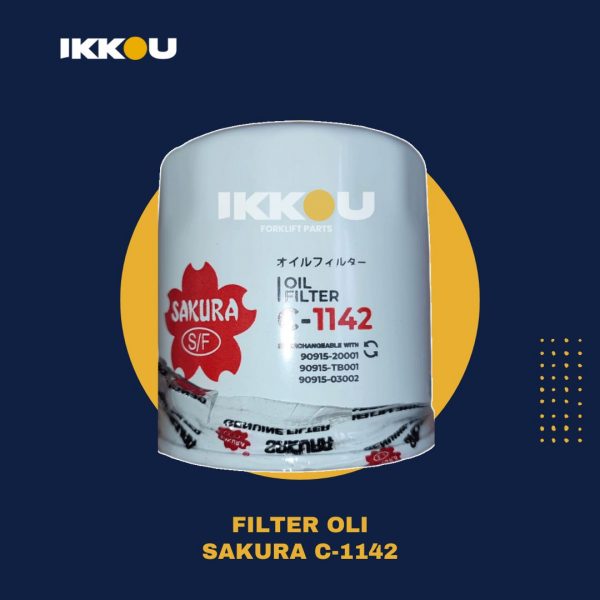 Filter Oli Sakura C-1142 - Forklift Parts