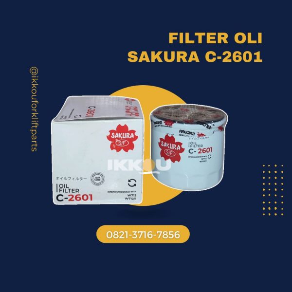 Filter Oli Sakura C-2601 - Spare Part Forklift Murah Terbaik