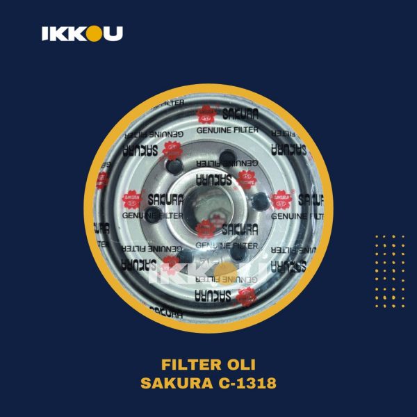 Filter Oli Sakura C-1318 - Spare Part Forklift Terbaik Semarang
